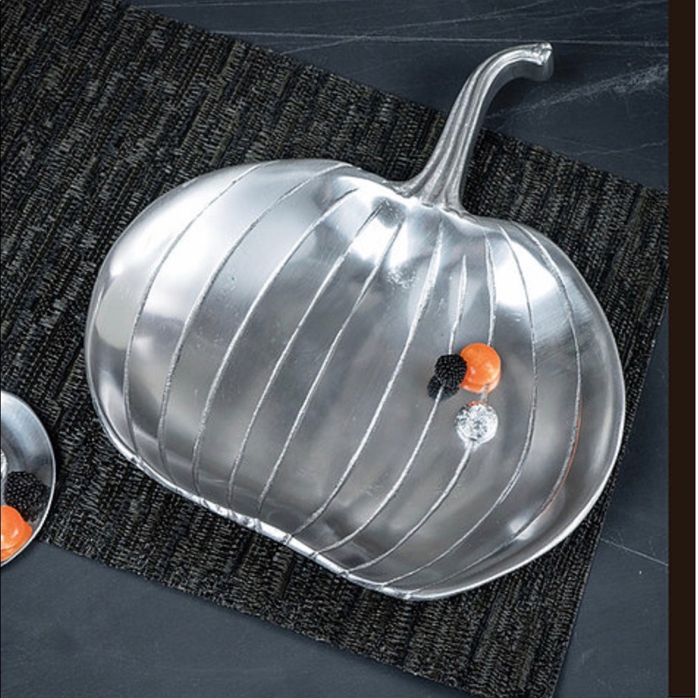 Silver Pumpkin Tray
